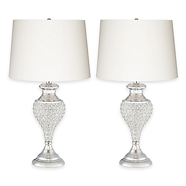 Pacific Coast&reg; Lighting Glitz and Glam Table Lamp in Polished Chrome (Set of 2). View a larger version of this product image.