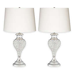 Pacific Coast® Lighting Glitz and Glam Table Lamp in Polished Chrome (Set of 2)