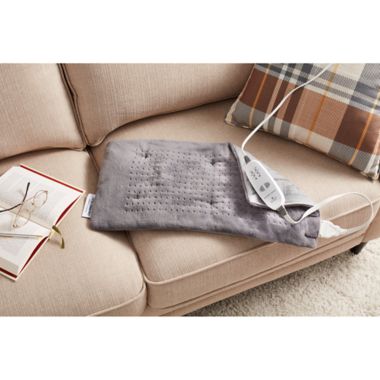 Calming Heat&trade; by Sharper Image&reg; Weighted Massaging Heating Pad. View a larger version of this product image.