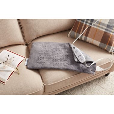 Calming Heat&trade; by Sharper Image&reg; Weighted Massaging Heating Pad. View a larger version of this product image.