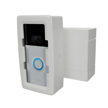 Doorbell Boa&trade; Protective Video Doorbell Mount in White. View a larger version of this product image.