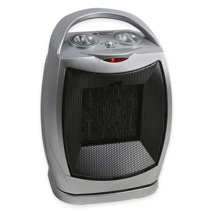 Comfort Zone® Oscillating Ceramic Thermal Heater/Fan Bed Bath and