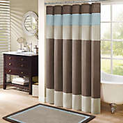 Madison Park Amherst 72-Inch x 72-Inch Shower Curtain Blue