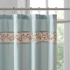 Alternate image 1 for Madison Park Serene 72-Inch x 72-Inch Embroidered Shower Curtain in Blue
