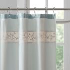 Alternate image 2 for Madison Park Serene 72-Inch x 72-Inch Embroidered Shower Curtain in Blue