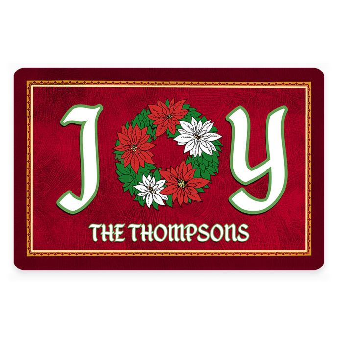 Weather Guard Joy 18 Inch X 27 Inch Holiday Kitchen Mat Bed