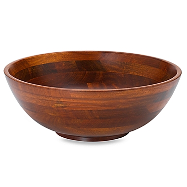 Lipper Cherry Wood Footed Salad Bowl. View a larger version of this product image.