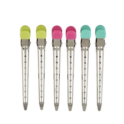 Conair&reg; 6-Pack Metal Clips with Rubber Cushion