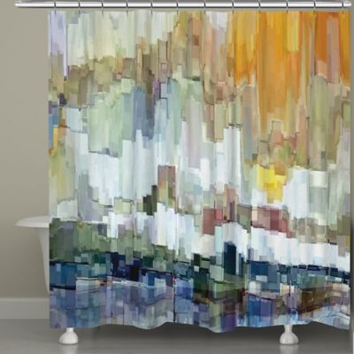 Laural Home Glacier Bay Shower Curtain, Abstract Art Home Shower Curtains