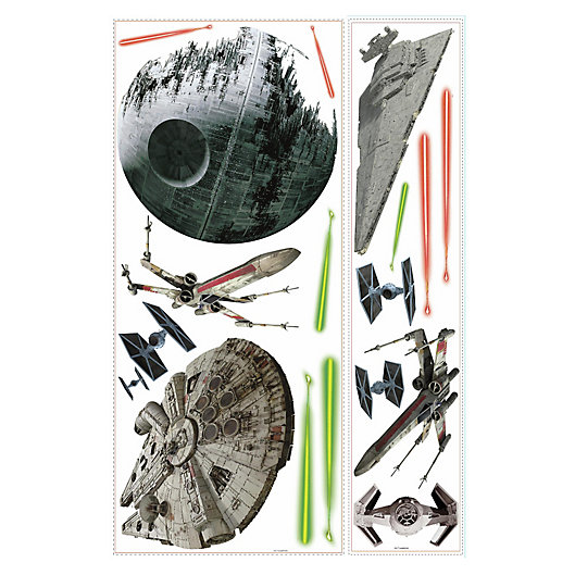 Alternate image 1 for Disney® Star Wars™ Classic Spaceships Peel and Stick Wall Decals