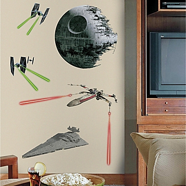 Disney&reg; Star Wars&trade; Classic Spaceships Peel and Stick Wall Decals. View a larger version of this product image.