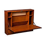 Alternate image 3 for Southern Enterprises Wall Mount Laptop Desk in Brown Mahogany