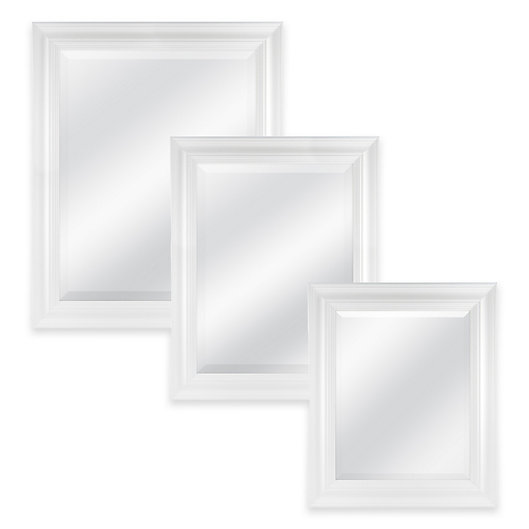 Alternate image 1 for Normandy Rectangular Mirror in White