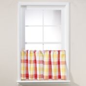 Harper 36-Inch Window Curtain Tier Pair in Red