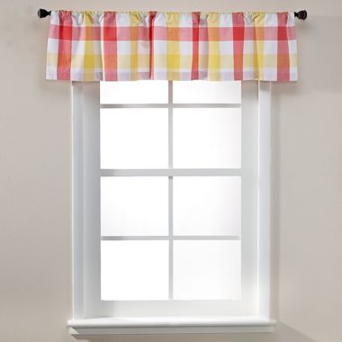 Harper Window Valance in Red. View a larger version of this product image.
