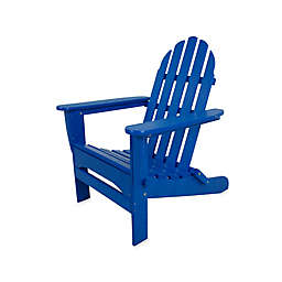 POLYWOOD® Folding Adirondack Chair in Pacific Blue