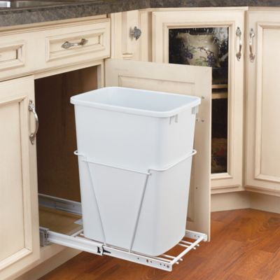 Rev A Shelf Pull Out Waste Container, 12 Inch Cabinet Trash Pull Out
