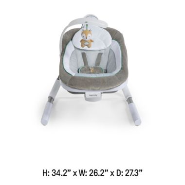 Ingenuity&trade; AnyWay Sway&trade; PowerAdapt&trade; Dual-Direction Portable Swing in Grey. View a larger version of this product image.