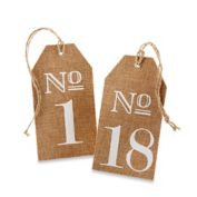 Kate Aspen&reg; Number 7-12 Burlap Table Numbers
