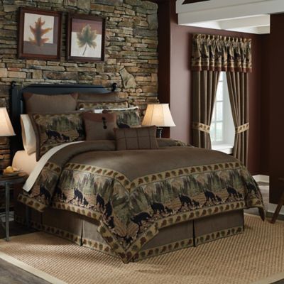 Croscill® Grand Lake Comforter Set in Brown | Bed Bath and ...