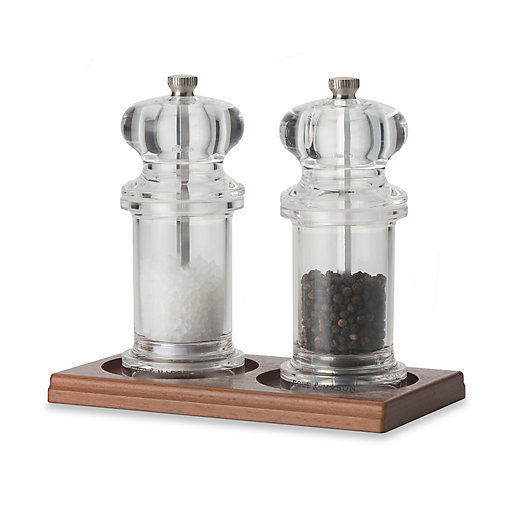 Cole Mason Salt And Pepper Mill Tray, Wooden Salt And Pepper Mill Tray