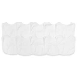 Neat Solutions® 10-Pack Bibs in Solid White