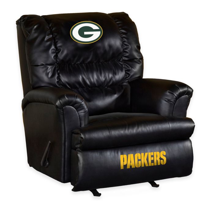 Nfl Green Bay Packers Bonded Leather Big Daddy Recliner Bed Bath