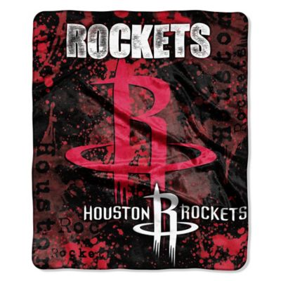 NBA Houston Rockets Splatter Raschel Throw Blanket