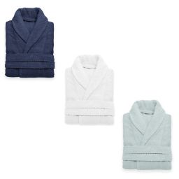 Linum Home Textiles Herringbone Unisex Turkish Cotton Bathrobe