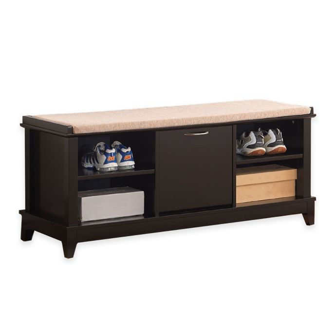 Baxton Studio Swiss Wooden Shoe Storage Bench | Bed Bath & Beyond