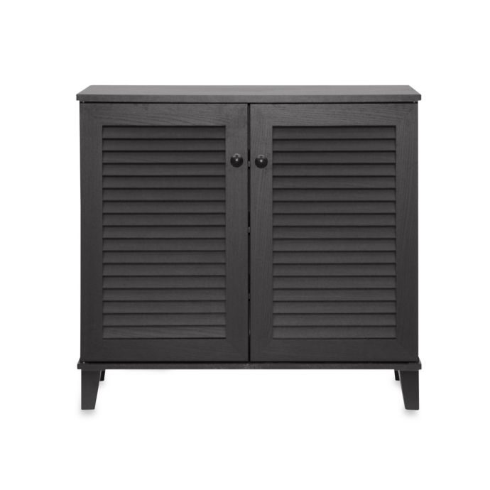 Baxton Studio Coolidge Shoe Storage Cabinet In Espresso Bed Bath