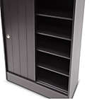 Alternate image 3 for Baxton Studio Glidden 45-Inch Double Door Shoe-Rack Cabinet in Espresso