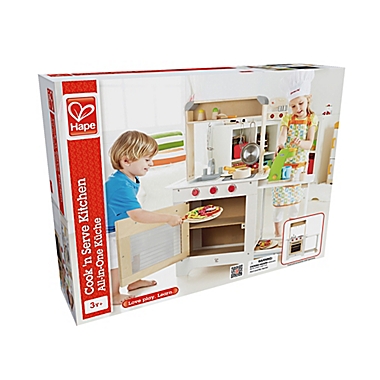 Hape Playfully Delicious Wooden Cook N&#39; Serve Kitchen Playset. View a larger version of this product image.