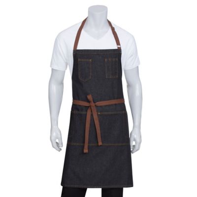 3-PACK Chef Code Adjustable Bib Apron 30" Long with 2 Pockets 