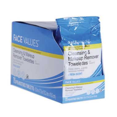 Harmon&reg; Face Values&trade; 75-Count Cleansing &amp; Makeup Remover Towelettes. View a larger version of this product image.