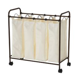 Household Essentials® Rolling Quad Laundry Sorter