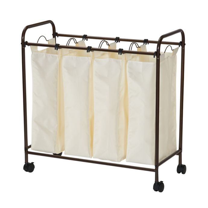 Household Essentials® Rolling Quad Laundry Sorter Bed Bath and Beyond