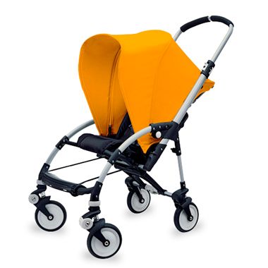 stroller with yellow wheels
