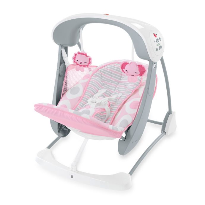 Fisher Price Deluxe Take Along Swing And Seat In Pink