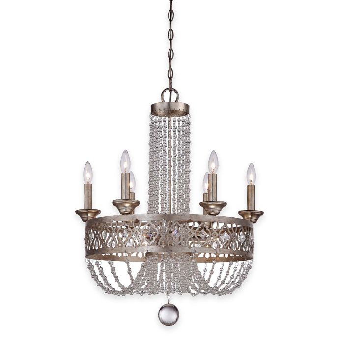 Minka Lavery® Lucero 9-Light Chandelier in Silver | Bed ...