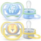 Alternate image 1 for Philips Avent 0-6M 4-Pack Ultra Air Animal Pacifiers