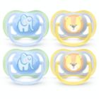 Alternate image 0 for Philips Avent 0-6M 4-Pack Ultra Air Animal Pacifiers