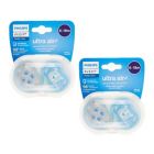 Alternate image 2 for Philips Avent 6-18M 4-Pack Ultra Air Bear/Paw Pacifiers