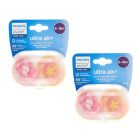 Alternate image 1 for Philips Avent 6-18M 4-Pack Ultra Air Animal Pacifiers