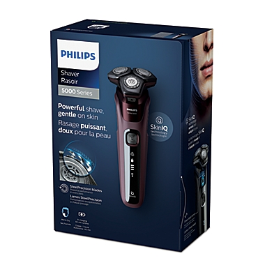 Philips Series 5000 Wet and Dry Shaver in Burgundy Red. View a larger version of this product image.