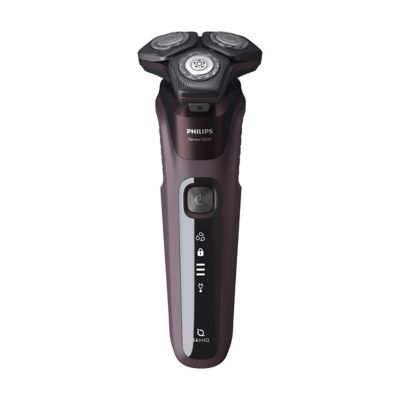 Philips Series 5000 Wet and Dry Shaver in Burgundy Red