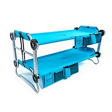 KID-O-BUNK by Disc-O-Bed with Organizers in Teal Blue. View a larger version of this product image.