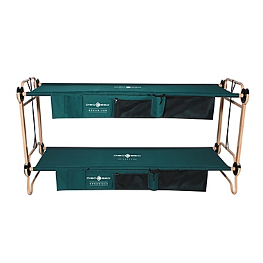Disc-O-Bed with Side Organizers in Green/Tan. View a larger version of this product image.