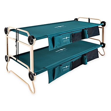 Extra Large Disc-O-Bed with Side Organizers in Green/Tan. View a larger version of this product image.