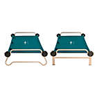 Alternate image 1 for Extra Large Disc-O-Bed with Side Organizers in Green/Tan
